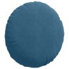 Coussins de siège 2 pcs Bleu Ø60 x 21 cm Velours 553281553281