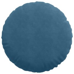 Coussins de siège 2 pcs Bleu Ø60 x 21 cm Velours 553281553281