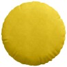 Coussins de siège 2 pcs Jaune Ø60 x 21 cm Velours 553282553282