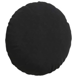 Coussins de siège 2 pcs Noir Ø60 x 21 cm Velours 553283553283