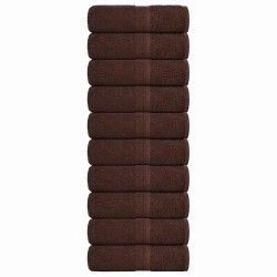 Serviettes de toilette FROGN 10 pièces Marron 30x30 cm 360 g/m² 553302553302