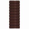 Serviettes de toilette FROGN 10 pièces Marron 30x30 cm 360 g/m² 553302553302