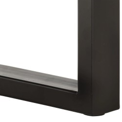Banc au bord naturel du bois 110 cm Bois d'acacia solide acier 553308553308