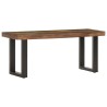 Banc 110 cm Bois de récupération solide et acier 553309553309