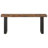 Banc 110 cm Bois de récupération solide et acier 553309553309