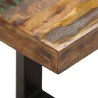 Banc 110 cm Bois de récupération solide et acier 553309553309