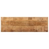 Banc 110 cm Bois de manguier brut massif et acier 553310553310