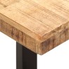 Banc 110 cm Bois de manguier brut massif et acier 553310553310