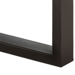 Banc 110 cm Bois de manguier brut massif et acier 553310553310