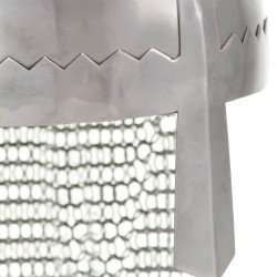 Casque de chevalier antique pour GN Argenté Acier 553320553320