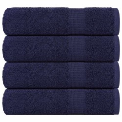 Serviettes de douche FROGN 4 pcs bleu marine 70x140 cm 360 g/m² 553324553324