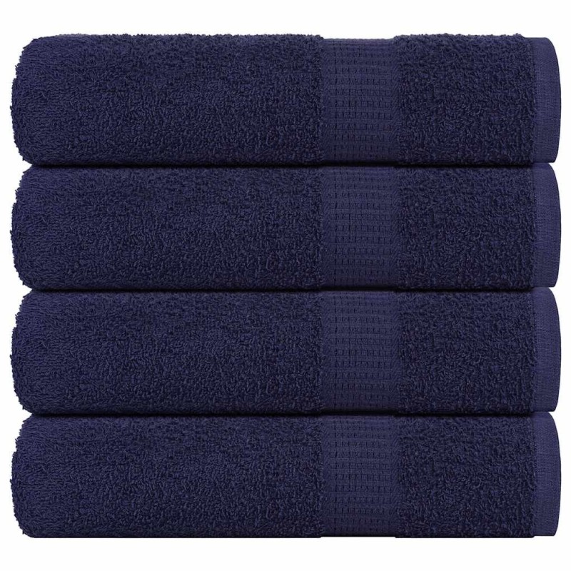 Serviettes de douche FROGN 4 pcs bleu marine 70x140 cm 360 g/m² 553324553324