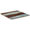 Dessus de table carré 80x80 cm 25-27 mm Bois de récupération 553331553331