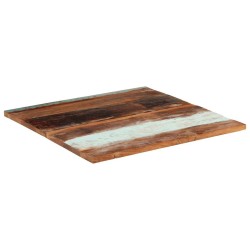 Dessus de table carré 80x80 cm 25-27 mm Bois de récupération 553331553331