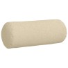 Coussins d'accent 2 pcs Crème Ø 15 x 40 cm tissu 553343553343