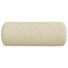 Coussins d'accent 2 pcs Crème Ø 15 x 40 cm tissu 553343553343