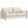 Coussins d'accent 2 pcs Blanc Ø 15 x 40 cm tissu 553344553344