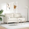 Coussins d'accent 2 pcs Blanc Ø 15 x 40 cm tissu 553344553344