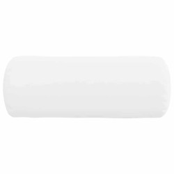 Coussins d'accent 2 pcs Blanc Ø 15 x 40 cm tissu 553344553344