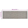 Tapis de cuisine lavable impression losange 60x180 cm velours 553374553374