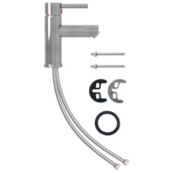 Robinet de lavabo de salle de bain Argenté 130x176 mm 553377553377