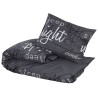 Ensemble de housse de couette Noir 140x200 cm Coton 553391553391