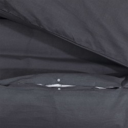 Ensemble de housse de couette Noir 140x200 cm Coton 553391553391