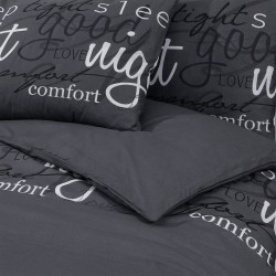Ensemble de housse de couette Noir 140x200 cm Coton 553391553391