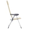 Chaises de camping pliables lot de 2 Crème Aluminium 553393553393