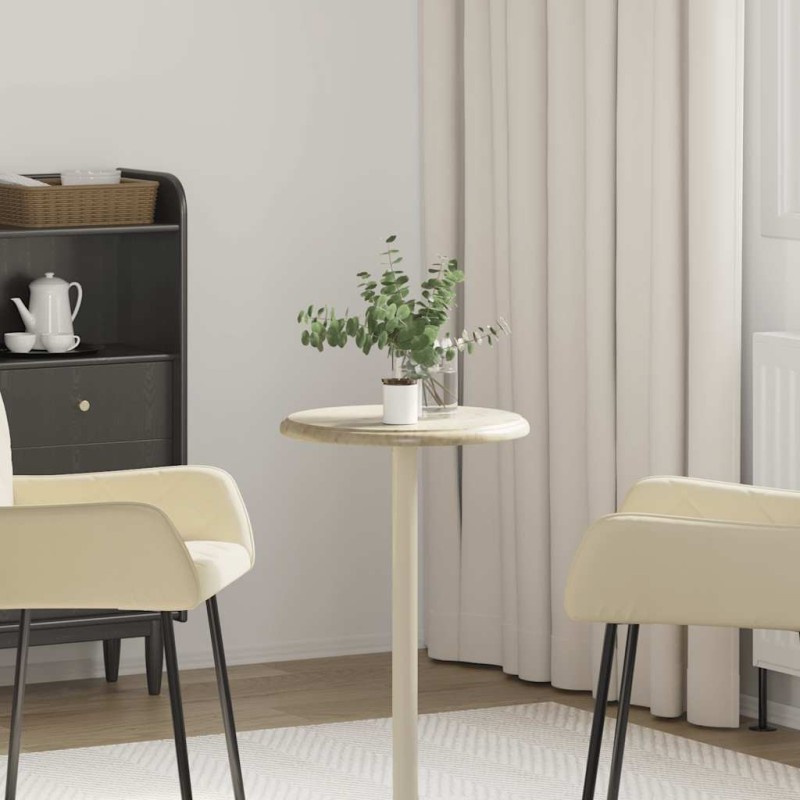 Dessus de table Crème Ø40x2,5 cm Marbre 553396553396