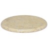 Dessus de table Crème Ø40x2,5 cm Marbre 553396553396