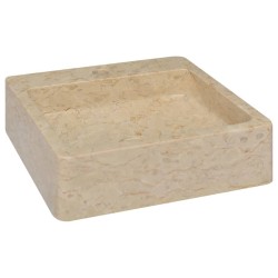 Lavabo Crème 40x40x12 cm Marbre 553412553412