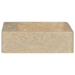 Lavabo Crème 40x40x12 cm Marbre 553412553412
