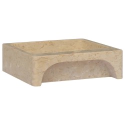 Lavabo Crème 40x40x12 cm Marbre 553412553412