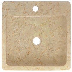 Lavabo Crème 40x40x12 cm Marbre 553412553412