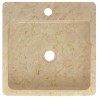 Lavabo Crème 40x40x12 cm Marbre 553412553412