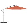 Parasol de jardin en porte-à-faux et poteau en aluminium 553416553416