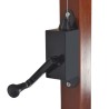 Parasol de jardin en porte-à-faux avec mât en bois taupe 553420553420