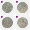 Dessus de table Gris Ø60x2,5 cm Marbre 553428553428