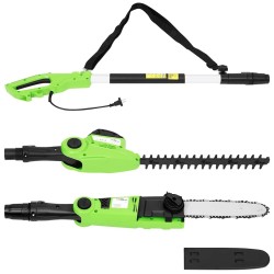 Tronçonneuse/Taille-haie à perche télescopique 25/41cm 710/550W 553430553430