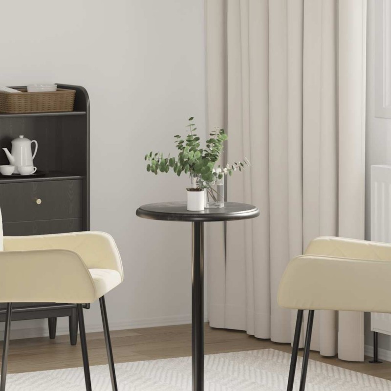 Dessus de table Noir Ø40x2,5 cm Marbre 553434553434