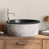 Lavabo Noir Ø40x15 cm Marbre 553435553435