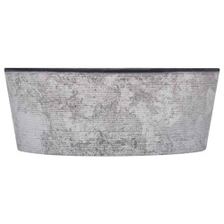 Lavabo Noir Ø40x15 cm Marbre 553435553435