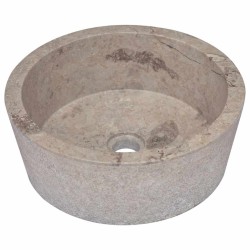 Lavabo Gris Ø40x15 cm Marbre 553436553436