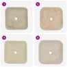 Lavabo Crème 40x40x10 cm Marbre 553437553437