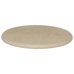 Dessus de table Crème Ø50x2,5 cm Marbre 553439553439