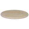 Dessus de table Crème Ø50x2,5 cm Marbre 553439553439