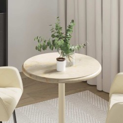Dessus de table Crème Ø50x2,5 cm Marbre 553439553439
