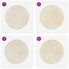 Dessus de table Crème Ø50x2,5 cm Marbre 553439553439
