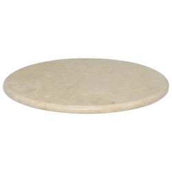 Dessus de table Crème Ø60x2,5 cm Marbre 553441553441